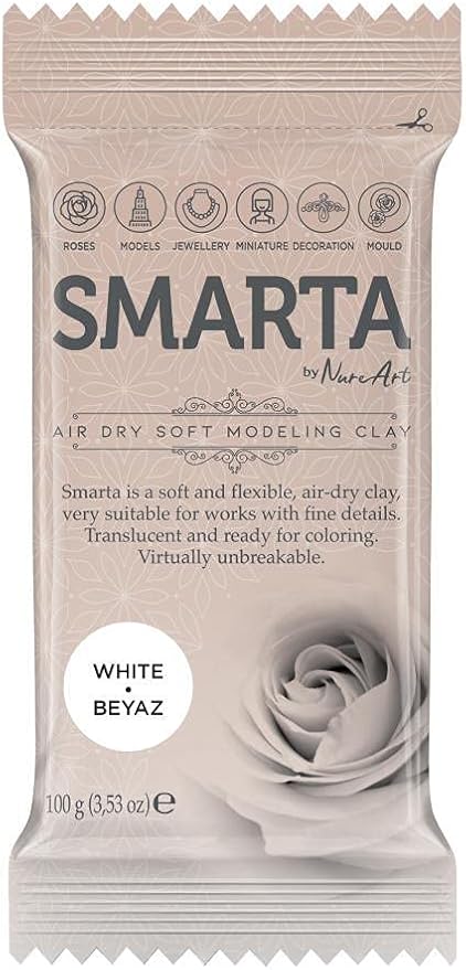 Hava ile kuruyan Yumuşak Model Hamuru 100gr BEYAZ 06