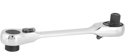 Mini cırcır anahtarı, 1/4 inç tahrik soketi, çift kullanım anahtarı, çok fonksiyonlu el aletleri, 72 dişli cırcırı, uç sürücüsü (107 mm)