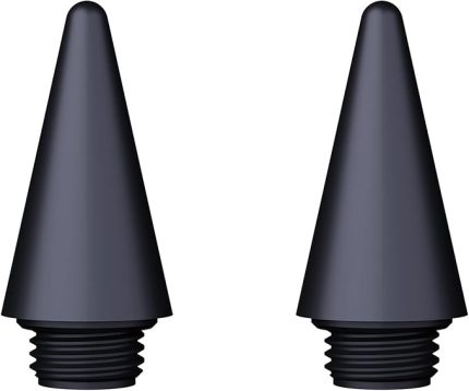Stylus Kalem Uçları Active Stylus, Siyah Yedek Kalem Uçları, Yüksek Hassasiyet (2 Adet)