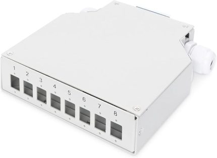 Professional Hutschienen Spleissbox 8 LC/DX kavramalar için, 125 x 130 x 35 mm