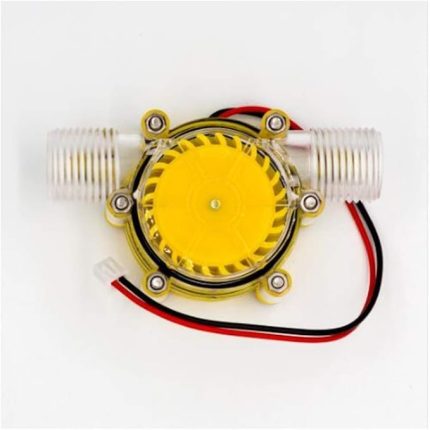 Sarı Saydam 12V/10W DC Su Akış Pompası Jeneratörü Türbin Jeneratörü Hidroelektrik Mikro Hidro Jeneratör Dokunun Su Akışı Hidrolik DIY - F50-5V