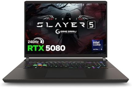 Garaj Slayer5 9XL-5080 C3 Intel Ultra 9 275HX 64GB RAM 2TB SSD RTX5080 17" 240Hz QHD+ FreeDOS Oyuncu Laptop
