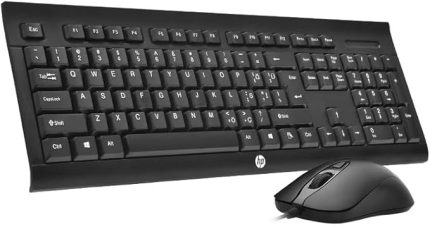 KM100 Kablolu Klavye Mouse Set Kurulumu Kolay Tak Çalıştır Şık Zafir Modern Tasarım Türkçe Q Klavye