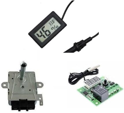 Pazar Kuluçka makinesi malzemeleri Set Nem Ölçer,termostat, Çevirme Motoru