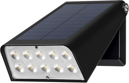 adet Güneş Spot 10 LED Güneş Enerjili Spot Işık Katlanır Duvara monte Kontrol İndüksiyon Lambası IP65 Su Geçirmez Güneş Enerjili Akülü 1500 mAh Açık Yard için LED Işık Veranda Bahçe Geçit Yolu için