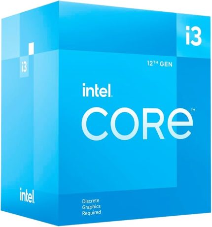 Core i3-12100F 3.30GHz 4 Çekirdek 12MB L3 Önbellek Soket 1700 İşlemci