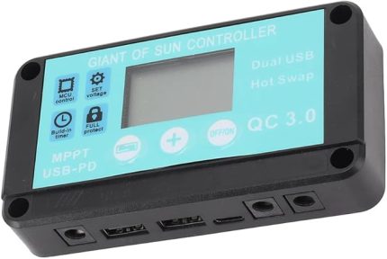 MPPT Solar Şarj Regülatörü Çoklu Koruma Güneş Güneş QC3.0 Denetleyici LCD Ekranlı (10A)
