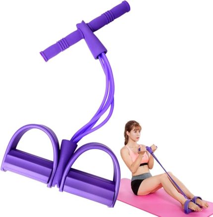 Elastik Halat, Ayak Pedallı, Karın Çalıştırıcı, Ev, Yoga, Fitness için
