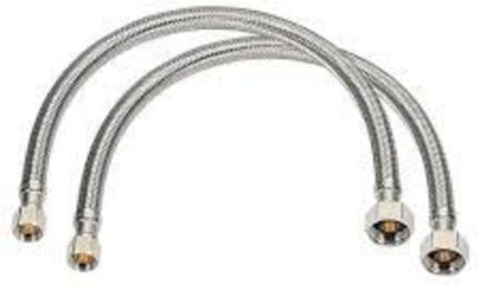 3/8 Klozet Bağlantı Hortumu Çelik Bağlantı Flex- 2 Adet 70 Cm