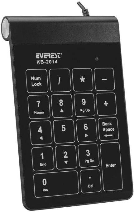 KB-2014 Siyah USB Dokunmatik Numerik Standart Klavye
