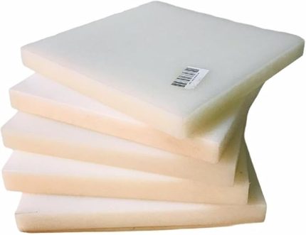 Takozu Pres Takozu 2x20x20 Beyaz 1 Adet Deri El Aleti, Deri zımbalama matı, kauçuk tahta, sessiz kauçuk altlık