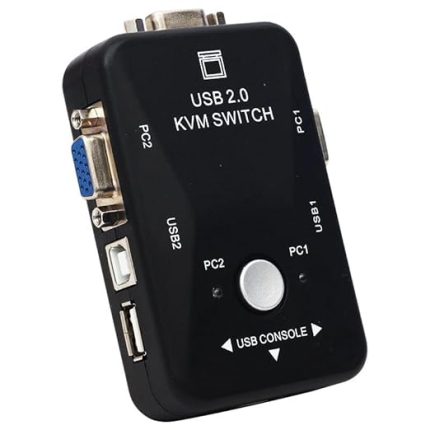 port usb kvm switch, 2 kasa 1 monitör switch, 2 Bilgisayarı Tek Elden Yönetin,