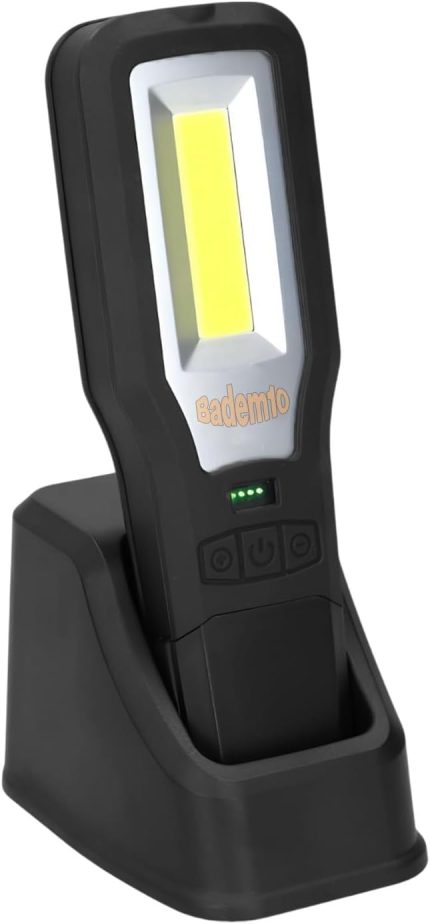 Feneri Mıknatıslı Şarjlı Güçlü Beyaz ve Sos Işıklı Kamp Lambası Led Aydınlatma Ultraviole Işık