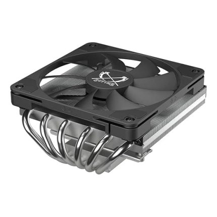 Big Shuriken 4 Low Profile CPU Soğutucu, 120mm Slim Fan, Intel & AMD Uyumlu, Sessiz İşlemci Soğutucu, 69mm Yükseklik, HTPC ITX SFF Sistemleri için - Siyah