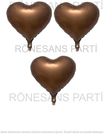 Kalp Folyo Balon 45 cm 3 Adet