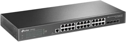 TL-SG3428X, JetStream 24-Port Gigabit L2+ Managed Switch with 4 10GE SFP+ Slots