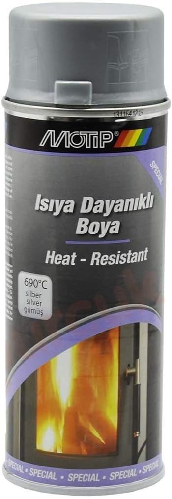 Gümüş 650 °c Isıya Dayanıklı Sprey Boya 400 ml