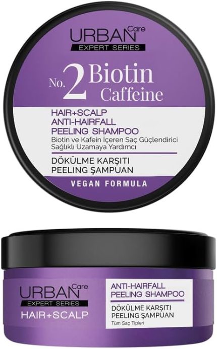 Care Expert Biotin ve Kafein İçeren Dökülme Karşıtı Peeling Şampuan, 200g-Vegan