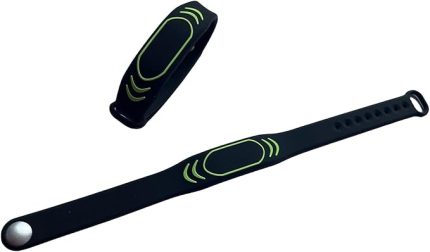 125 khz RFID yazılabilir T5577 yeniden yazılabilir Silikon Siyah Bileklik (2'li Paket)