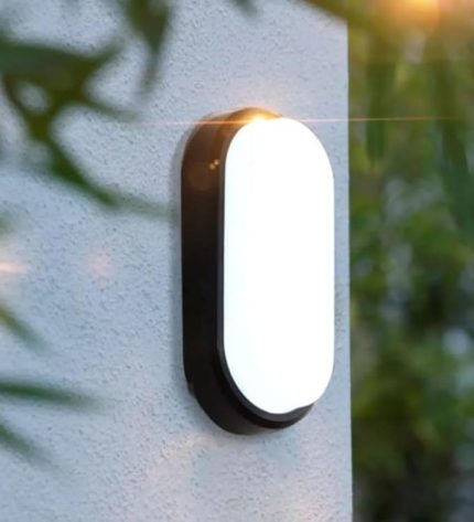 20W BAHÇE BALKON BANYO TERAS DUVAR LED IŞIK NEM SU GEÇİRMEZ SİYAH KASA BEYAZ IŞIK 6400K