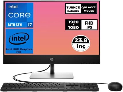 ProOne 440 G9 i7-14700T 8GB 512GB SSD 23.8 FHD Freedos All In One Bilgisayar 9H6X8ET