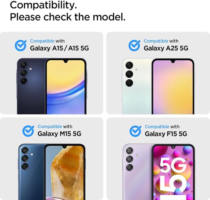 Samsung Galaxy A25 / A15 ile Uyumlu Cam Ekran Koruyucu GLAS.tR Slim HD (2 Adet) - AGL07447 - Görsel 2