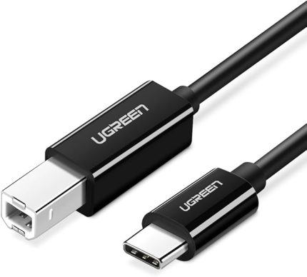 USB Type-C to USB B Yazıcı Kablosu 2 Metre Siyah