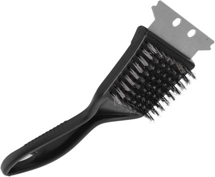 Home Paslanmaz Çelik Mangal Temizlik Fırçası – Ergonomik Saplı 2’si 1 Arada Barbekü Izgara Temizleyici, Dayanıklı ve Etkili Kazıyıcı-Tel Fırça-Metal Yapı Ve Metal Tel (Küçük)