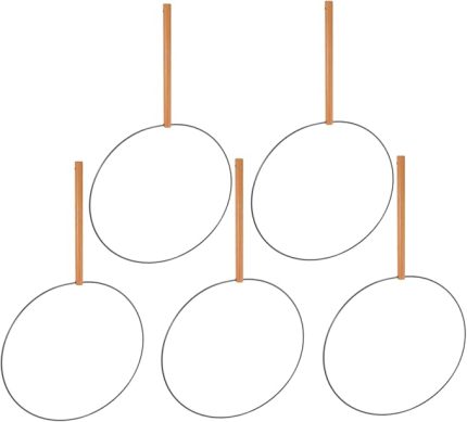 5 Adet Li Dayanıklı Demir Çerçeveli Tarzı El Yelpazesi İskeleti Hanfu Uyumlu El Yapımı Geleneksel Fan Malzemesi DIY Projeler