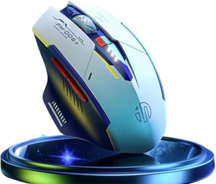 2.4G Kablosuz Şarjlı Süper Sessiz Oyuncular İçin Mouse, 6 Tuşlu 2400DPİ Gecikmesiz Mouse