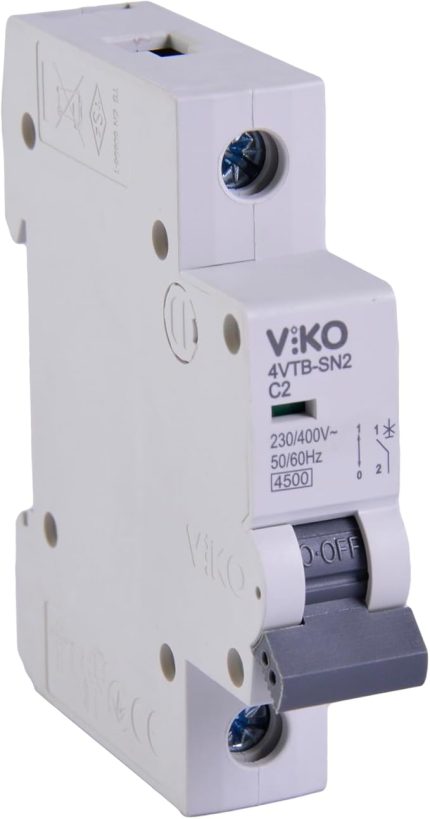 4VTB-1C02 Otomatik Sigorta 4,5kA C Tipi 1 Kutup 02A