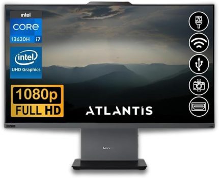 ThinkCentre Neo 50A 24 Gen 5 i7-13620H 32GB 512GB M.2 SSD 12SC000KTR ATL9 23.8 Fdos All In One Bilgisayar