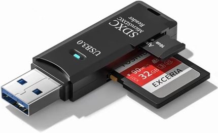 1 Arada USB 3.0 Micro SD/TF Kart Okuyucu, Veri Aktarım Adaptörü