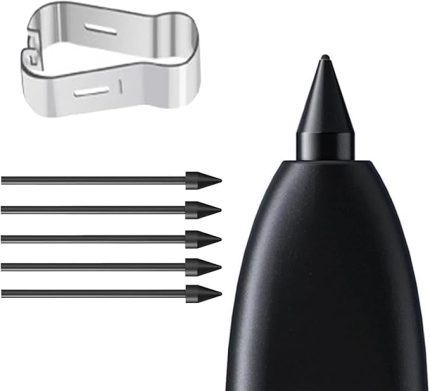 Samsung Galaxy Tab S6 Lite 10.4` P610 Pencil Uçları 5`li Paket Siyah [Galaxy Tab S6 Lite P610 ile Uyumlu Dokunmatik Kalem Ucu - Siyah]
