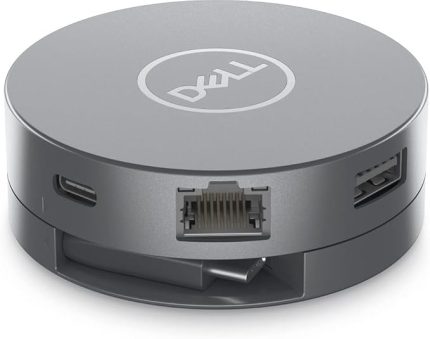 DA305 Mobil Adaptör Yerleştirme İstasyonu 2xUSB 3.1/HDMI/VGA/DisplayPort/USB-C/Ethernet Pasif Gri