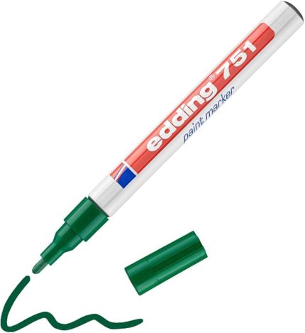 751 boya kalemi - yeşil - 1 kalem - yuvarlak uç 1-2 mm