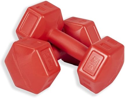 3 Kg Kırmızı Dambıl Seti 3 Kg x 2 Adet Toplam 6 Kg Ağırlık Seti