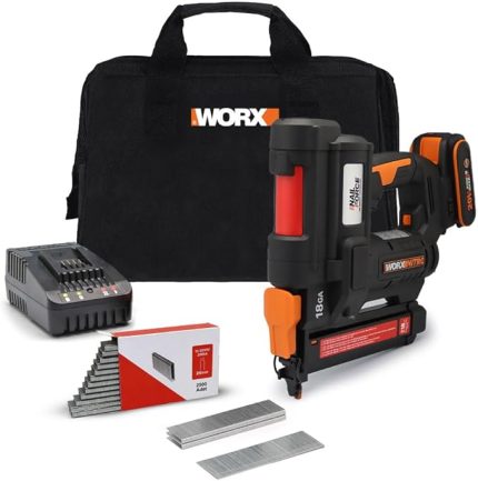 WX844 20Volt/2.0Ah Li-ion 16-40mm Profesyonel Şarjlı Zımba Makinesi + 2700 Adet Yedek Zımba