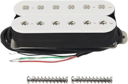 Alnico 2 Humbucker Pickup 8-9K Elektro Gitar Pikap Köprüsü Humbucker, Beyaz