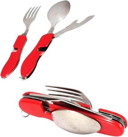 Katlanabilir Kumanya Çatal-Kaçık-Bıçak Seti (Küçük Boy)