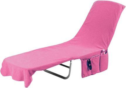 Pamuk Şezlong Havlusu Fuşya 60x180 cm - Hızlı Kuruyan Plaj ve Havuz Havlusu