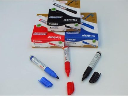 Kartuşlu Tahta Kalemi 3'lü Set Mavi - Siyah - Kırmızı Mr-6019