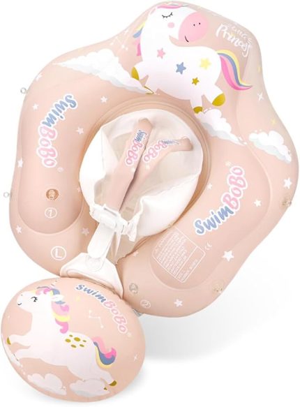Bebek Yüzme Şamandıra Bebek Yüzme Şamandıra Halkası Sevimli Bebek Havuzu Şamandıra Havuz ları 6-24 Ay için Bebek Erkek Kız Swim Trainer Mini Hava Pompası ile Şamandıra YOUMAXE