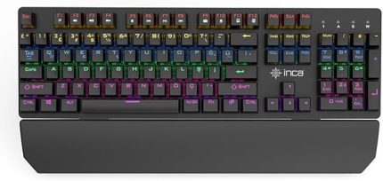 IKG-445T PHALDOR RGB MECHANICAL GAMING KEYBORD, Blue Switch Mekanik Klavye,106 Tuş, 22 Farklı Led Aydınlatma Modu,50 Milyon Tuş Ömrü,Çıkarılabilir Bilek Desteği