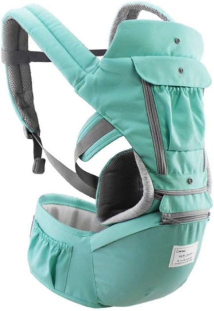 Ergonomik Bebek Taşıyıcı Kalça Koltuklu Bebek Sırt Çantası Taşıyıcı - G-Tree Bebek Taşıyıcı Tüm Mevsimler için (Gri)