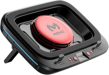 FL08 7 Seviyeli Yükseklik Ayarlanabilir Dizüstü Bilgisayar Soğutucu Yükseltici Braket Turbo Fan Soğutma Radyatörü, SIYAH