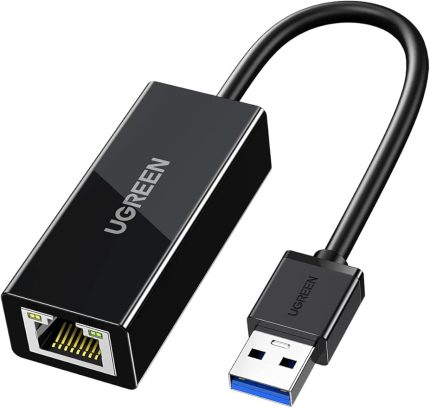 USB 3.0 to RJ45 Gigabit Ethernet Dönüştürücü Adaptör Siyah