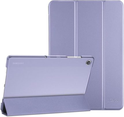 Galaxy Tab A9 Plus X210 X213 X215 X217 ile uyumlu Kılıf PU Deri Smart Standlı Case Lavendery Gray