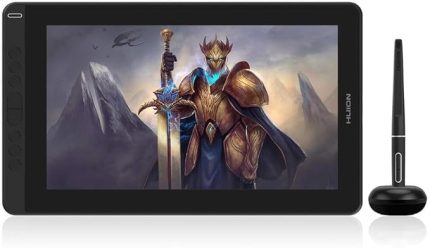 Kamvas 13 IPS Panel Full HD LCD Grafik Tablet 36.65cm x 21.74cm, 8192 Kademe Basınç Hassasiyetli, 120% sRGB, 5080LPI Çözünürlük (HUGS1331)