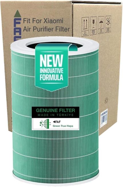 Fresh Air Filter Faf/Xiaomi Smart Purifier 4 Pro Filtre ile Uyumlu 360 True Cam Hepa Yeni Formullü Filtre Ø225*H358MM Model: AC-M15-SC Filtresi (Yeşil Formaldehit)